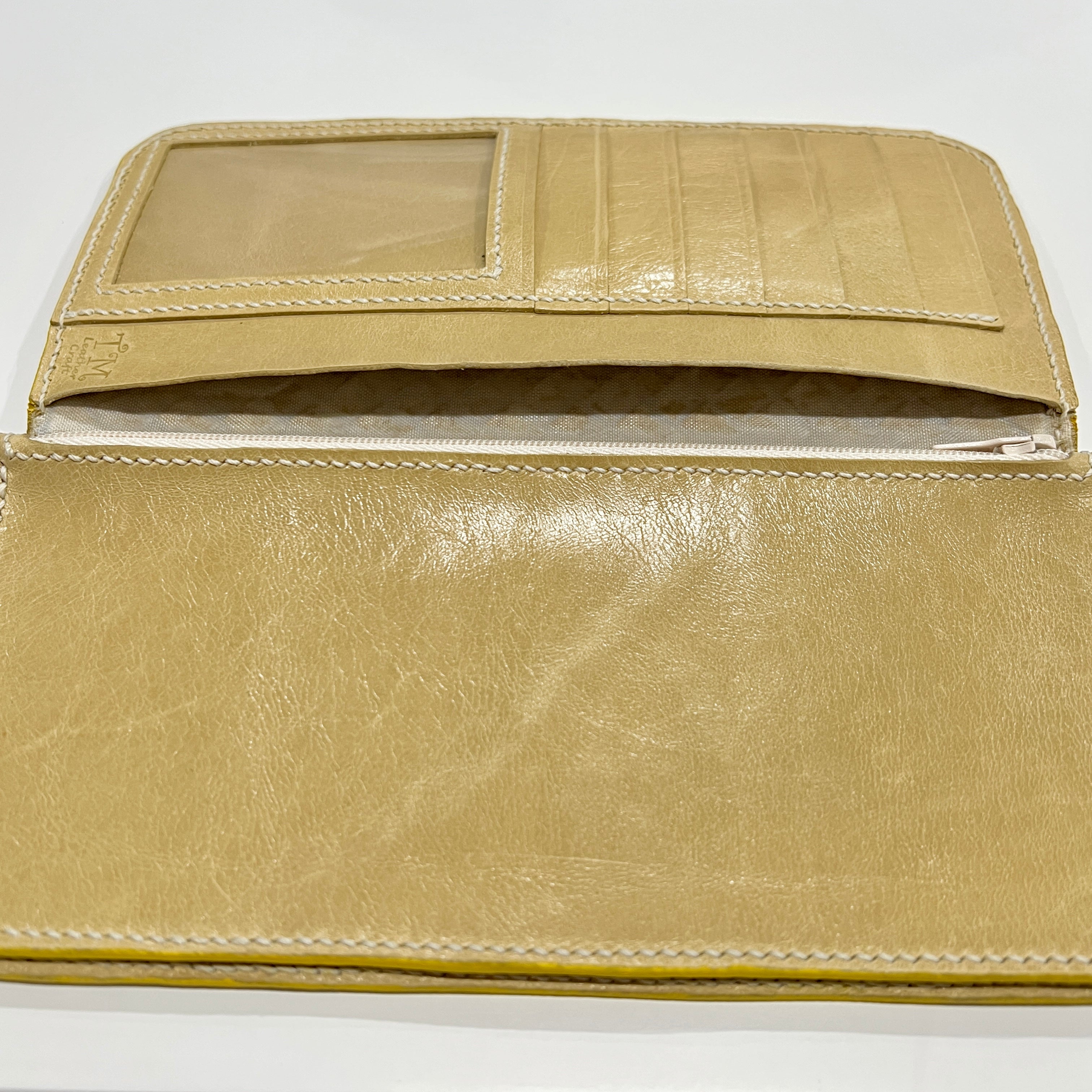 Minimalist Simple Genuine Leather Long Wallet / Purse