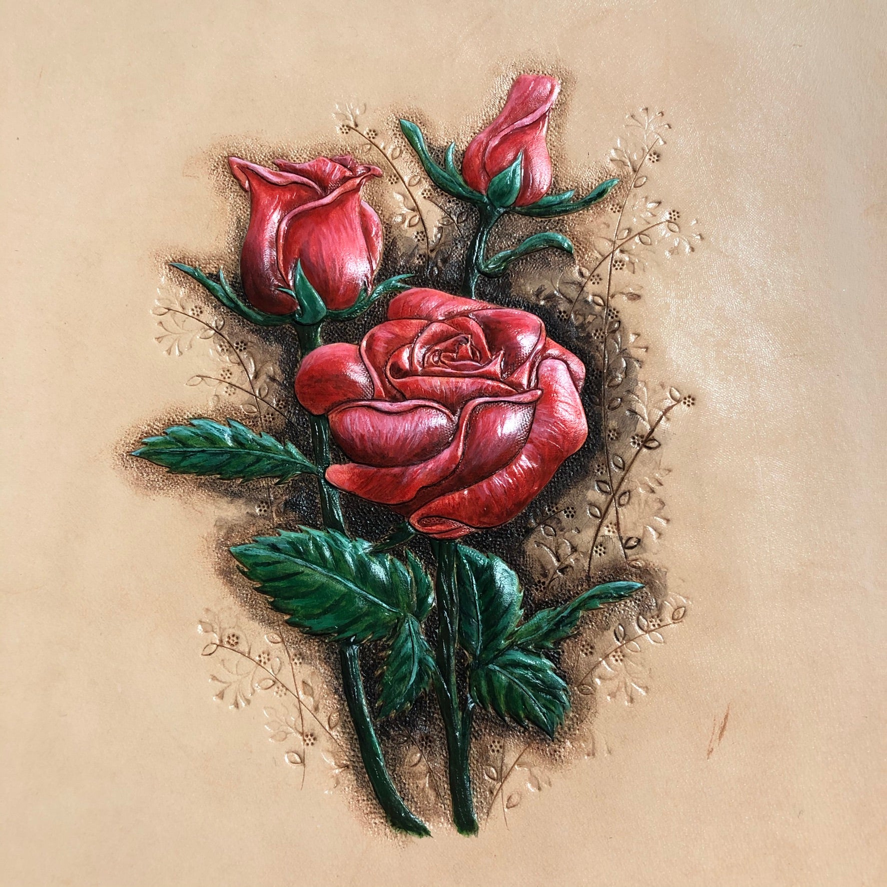 Carved Genuine Leather Pictures