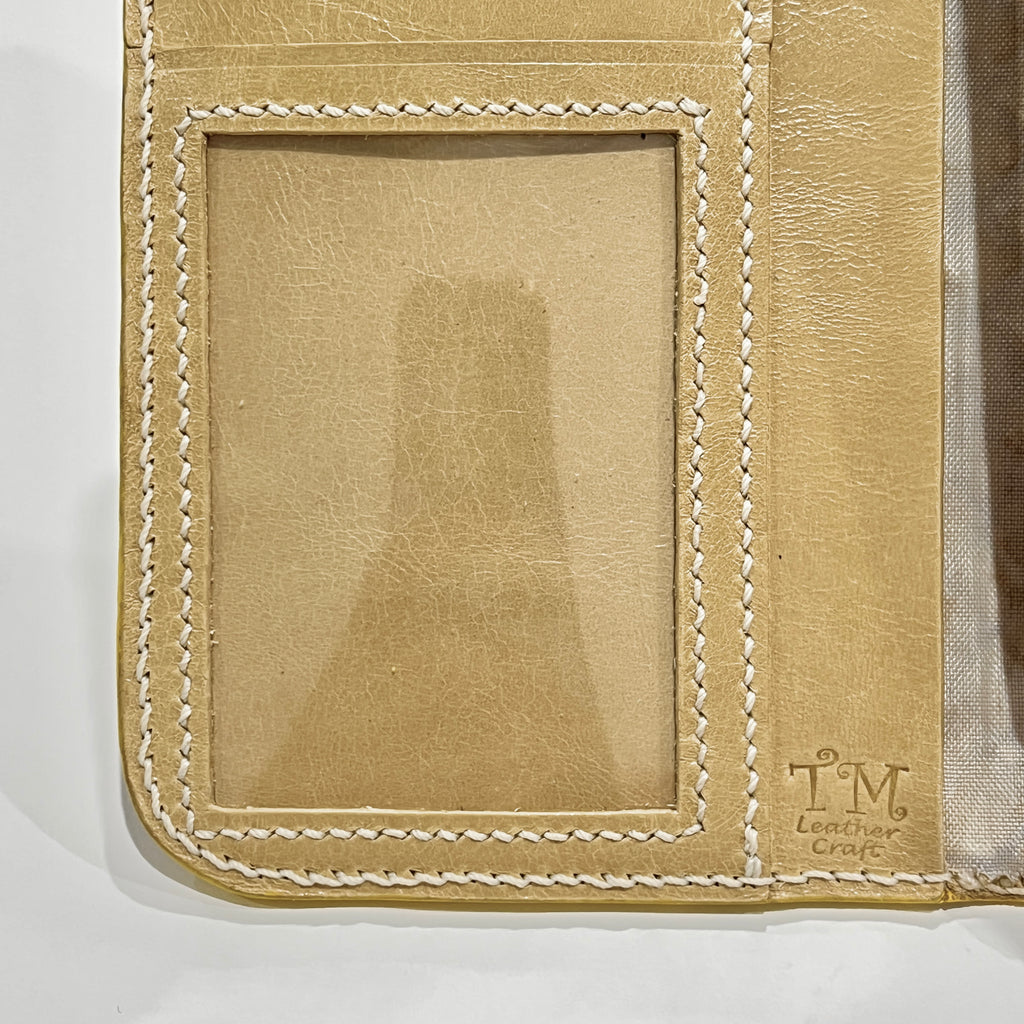 Minimalist Simple Genuine Leather Long Wallet / Purse