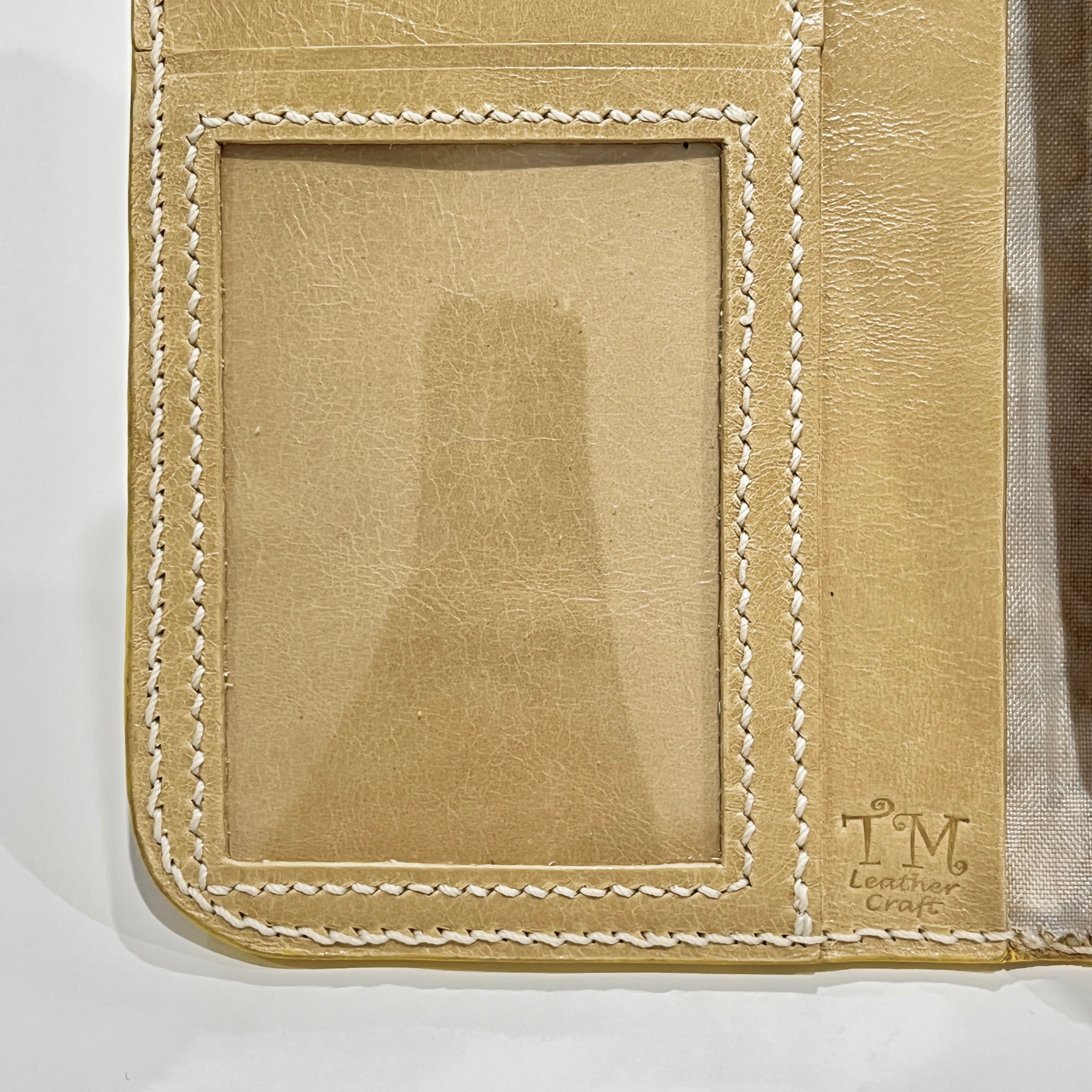 Minimalist Simple Genuine Leather Long Wallet / Purse