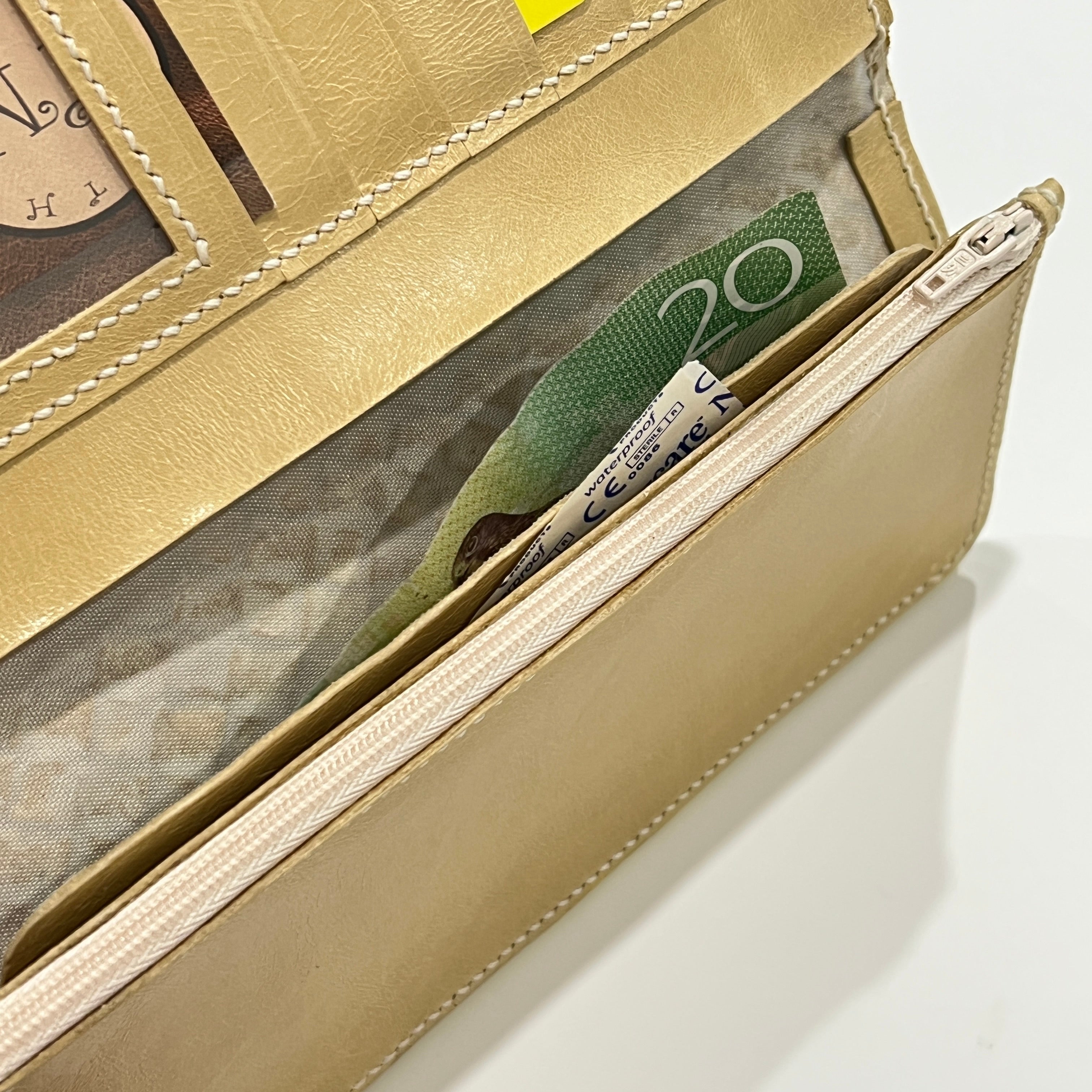 Minimalist Simple Genuine Leather Long Wallet / Purse