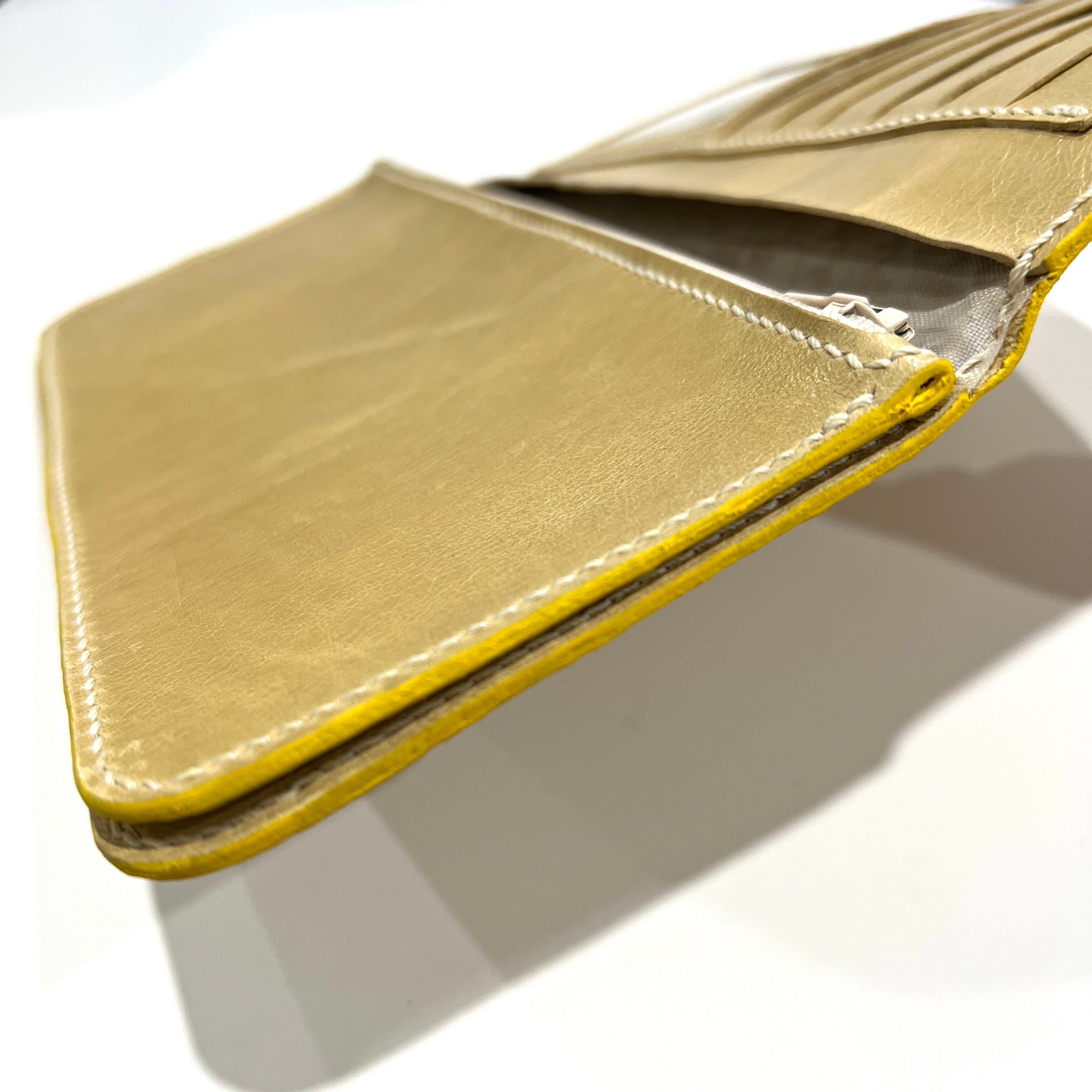 Minimalist Simple Genuine Leather Long Wallet / Purse