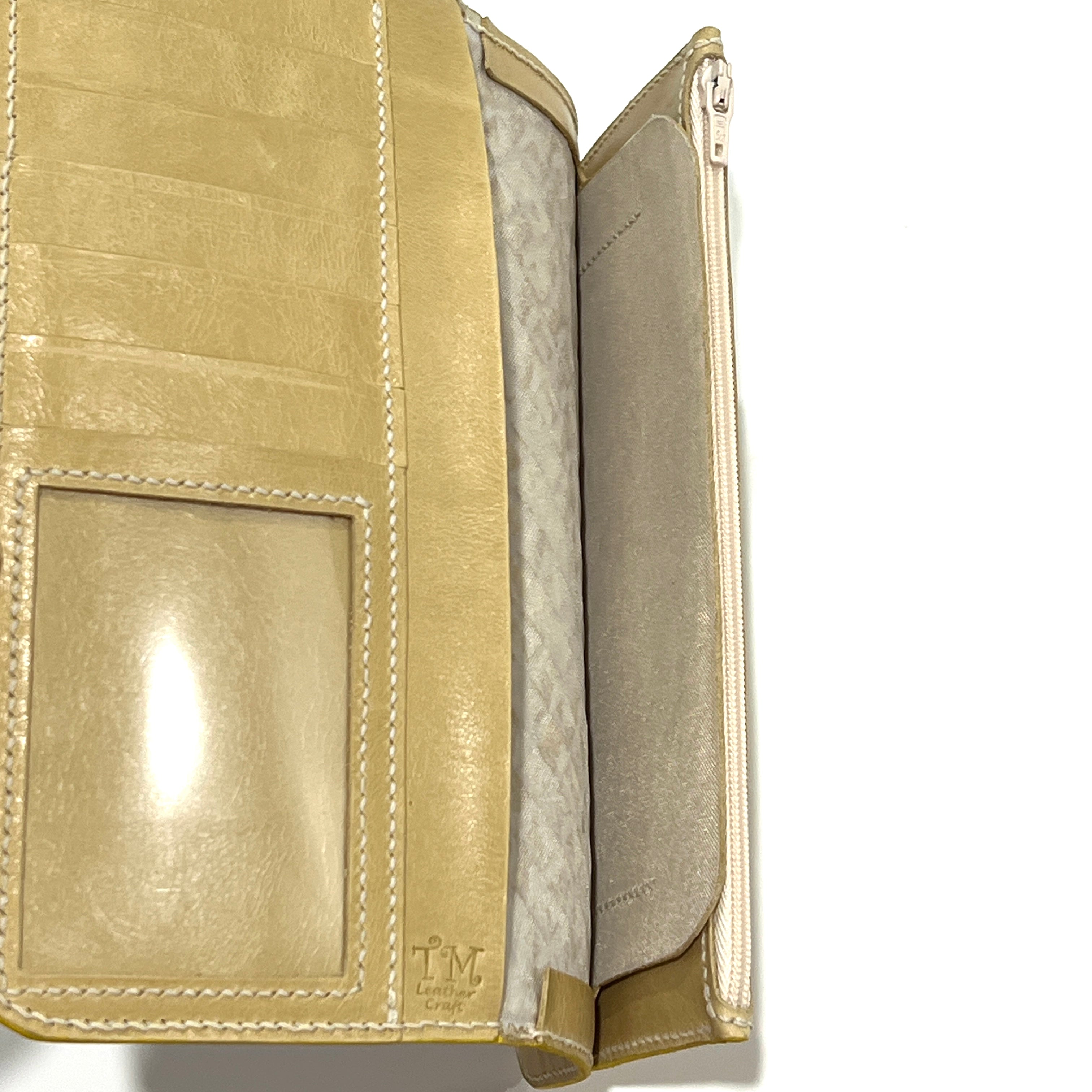 Minimalist Simple Genuine Leather Long Wallet / Purse