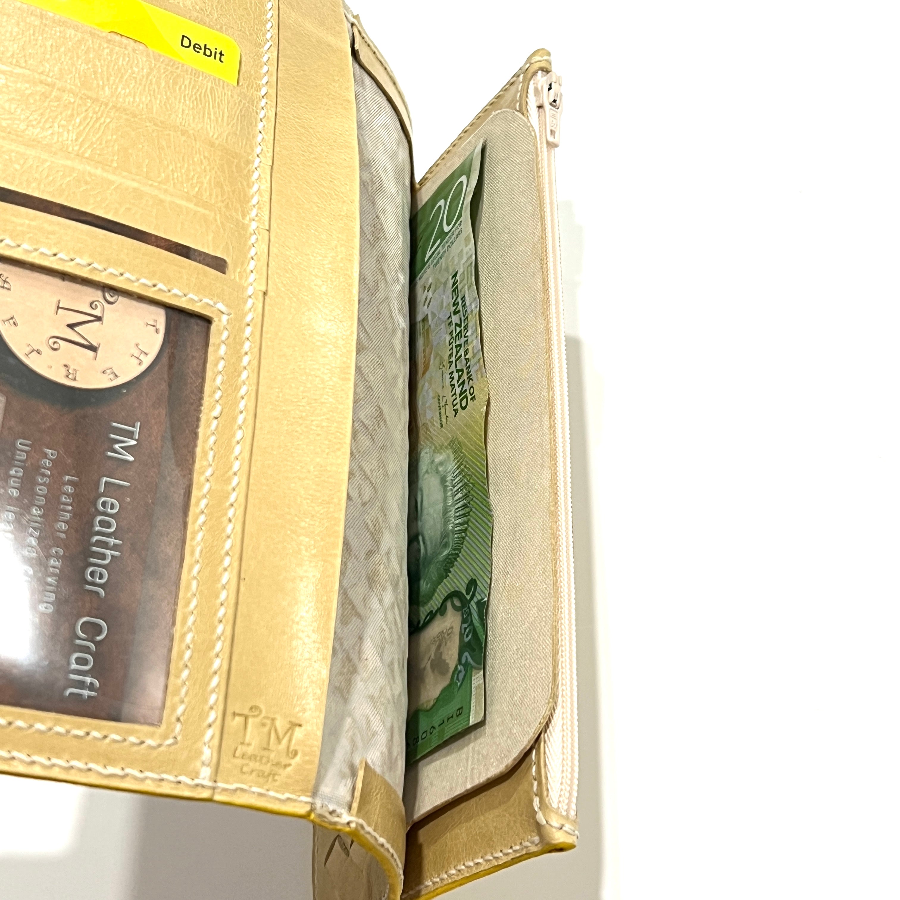 Minimalist Simple Genuine Leather Long Wallet / Purse