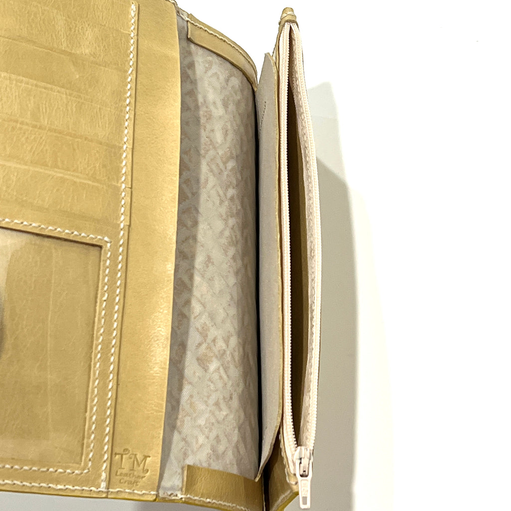Minimalist Simple Genuine Leather Long Wallet / Purse