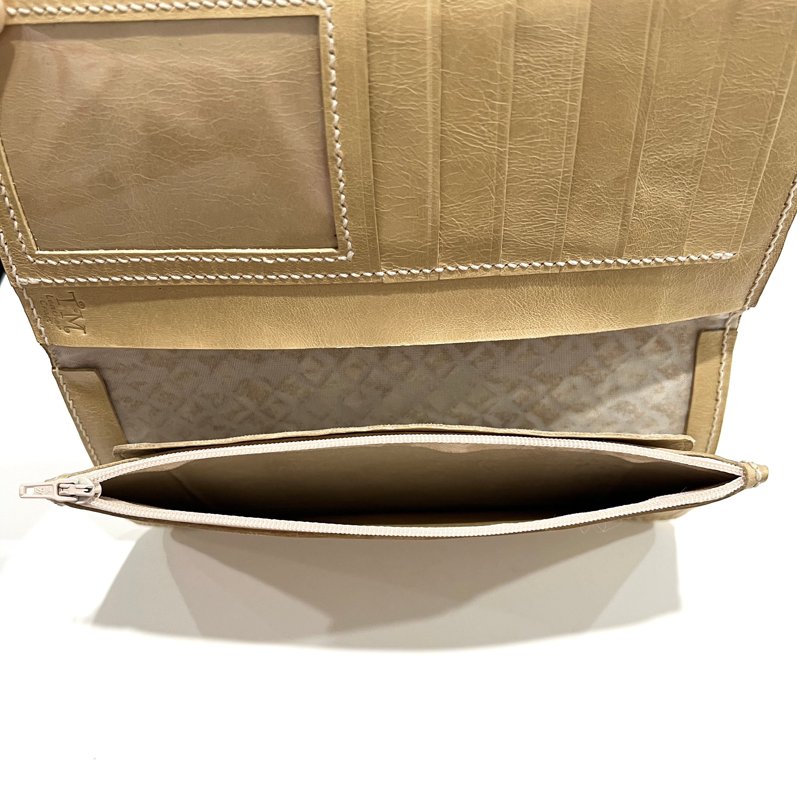 Minimalist Simple Genuine Leather Long Wallet / Purse
