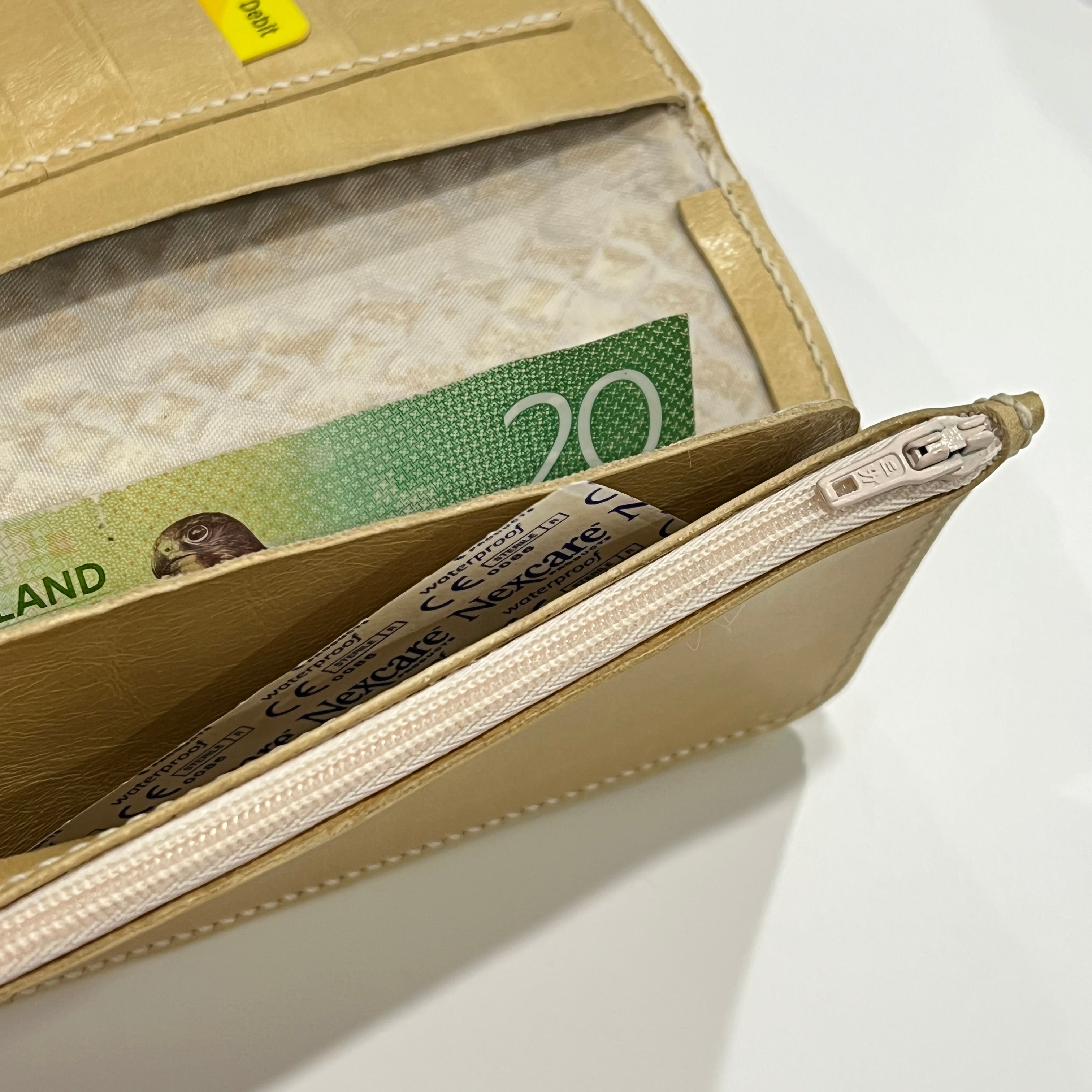 Minimalist Simple Genuine Leather Long Wallet / Purse