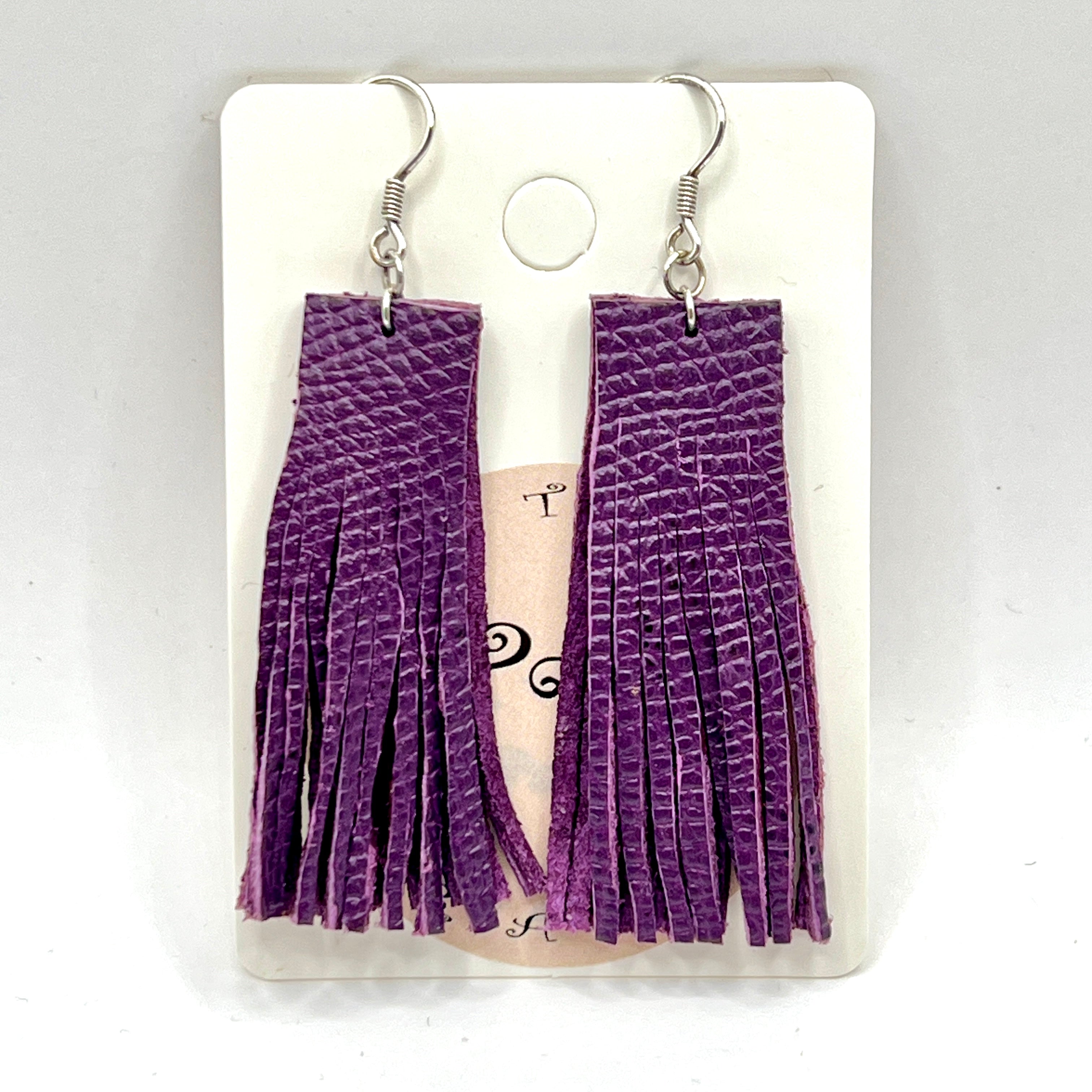 Minimalist Simple Genuine Leather Earrings 01