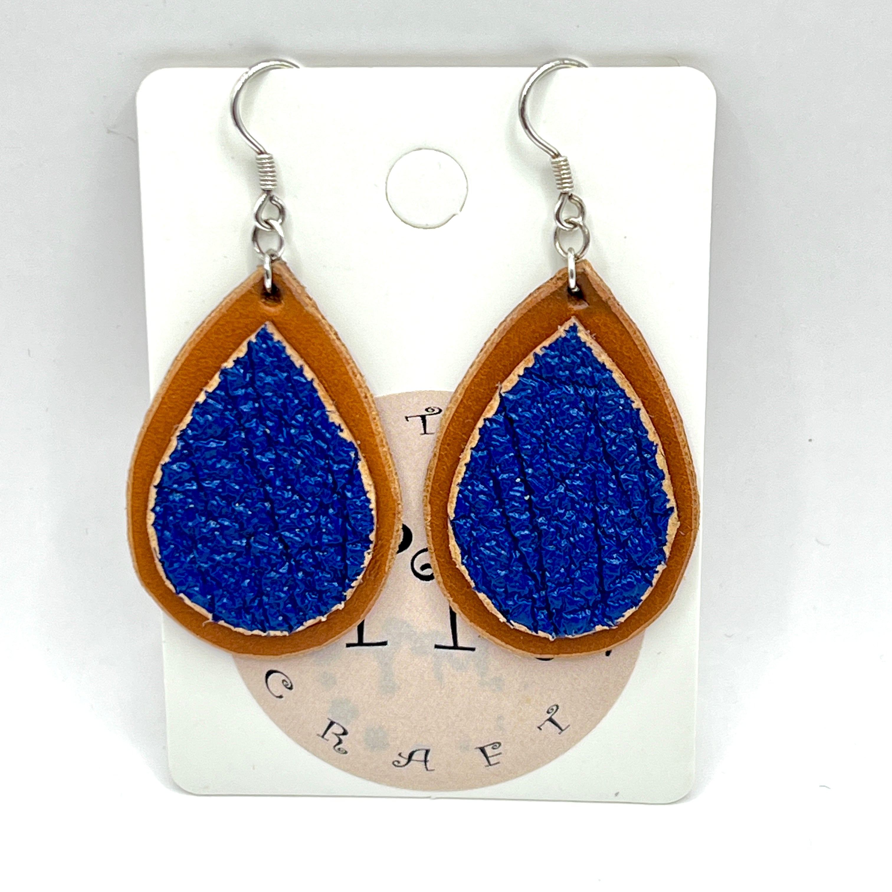 custom, personalised, handmade, handcrafted, leather, earrings, leather earrings, sterling silver, NZ, New Zealand