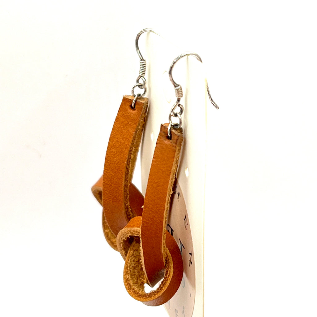custom, personalised, handmade, handcrafted, leather, earrings, leather earrings, sterling silver, NZ, New Zealand