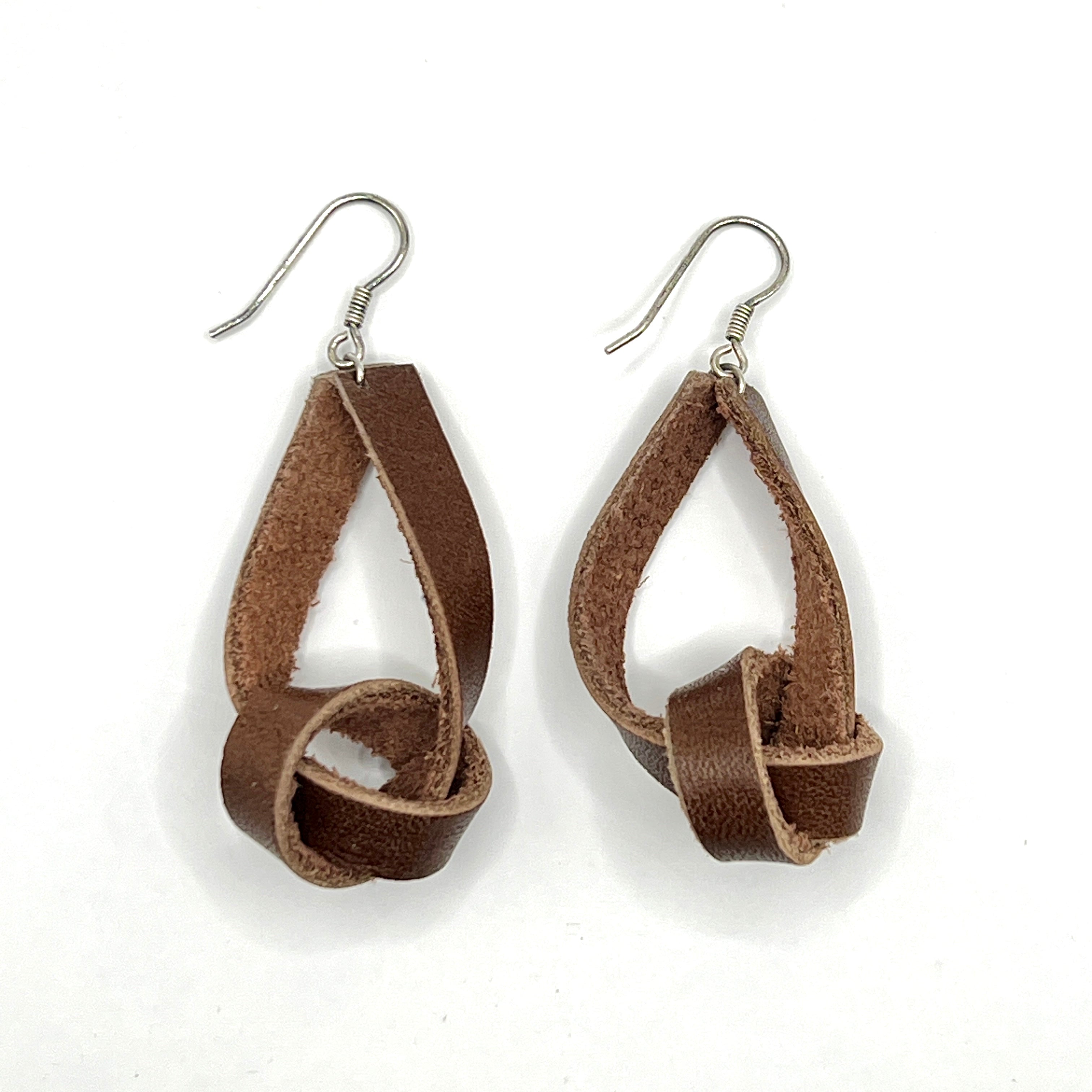 custom, personalised, handmade, handcrafted, leather, earrings, leather earrings, sterling silver, NZ, New Zealand