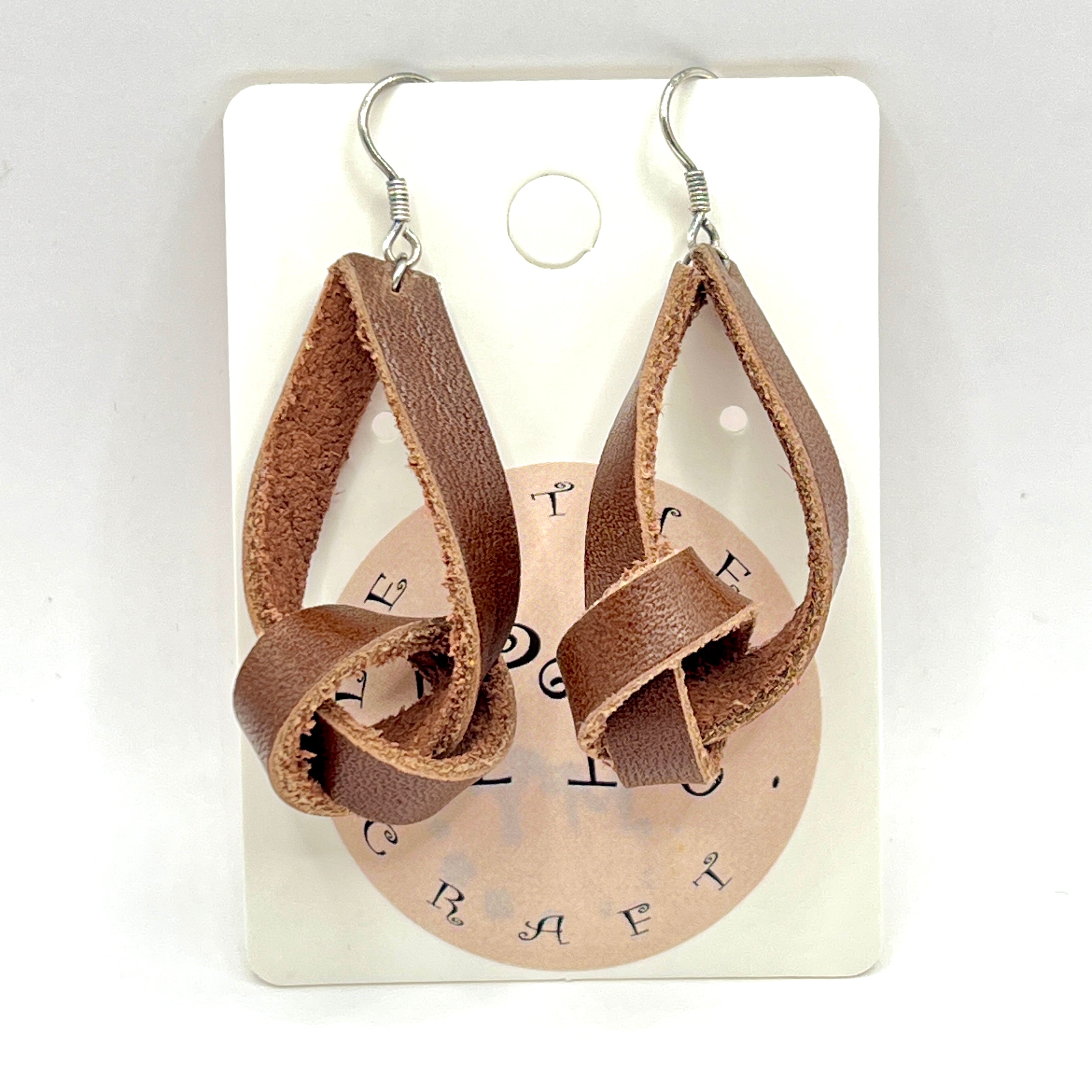 custom, personalised, handmade, handcrafted, leather, earrings, leather earrings, sterling silver, NZ, New Zealand