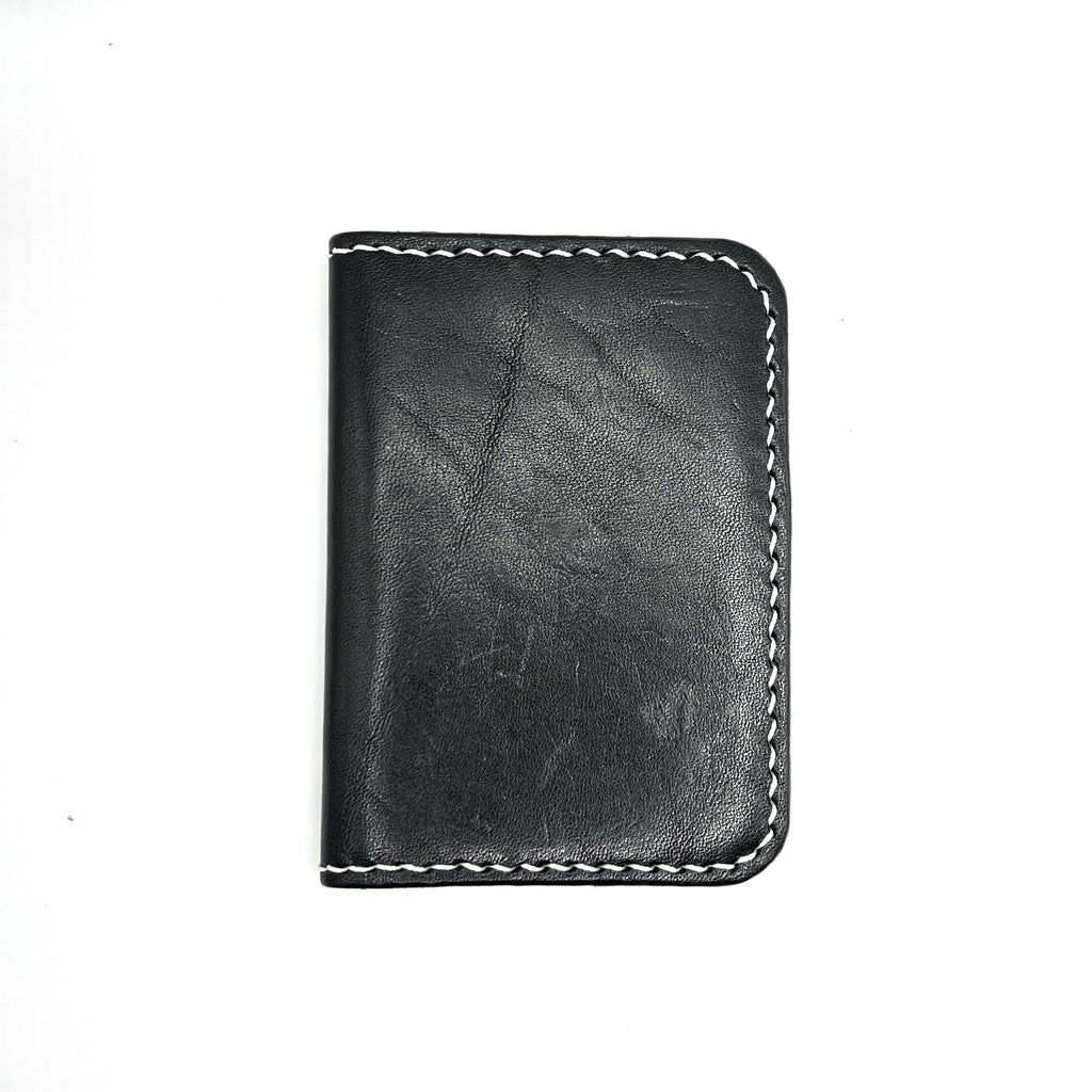 Minimalist Simple Genuine Leather Cardholder (Black)