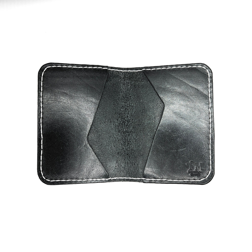 Minimalist Simple Genuine Leather Cardholder (Black)