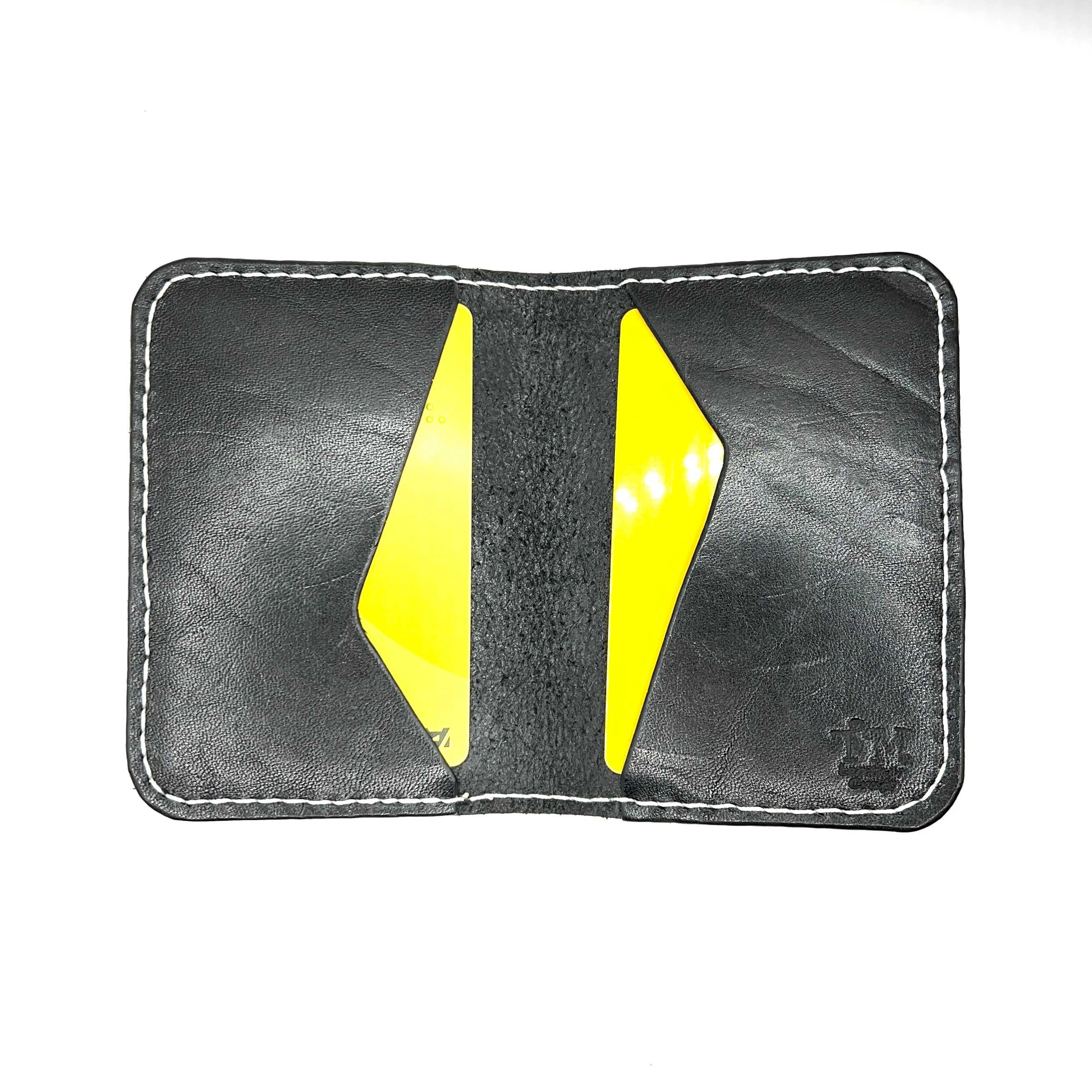Minimalist Simple Genuine Leather Cardholder (Black)