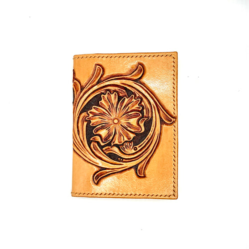 Carved Genuine Leather Card Holder 02