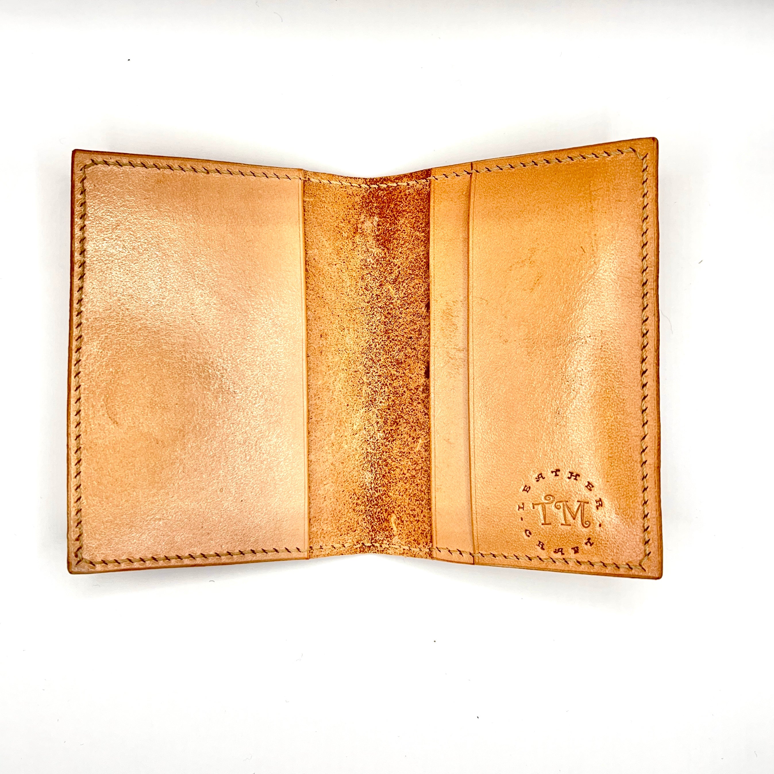 Carved Genuine Leather Card Holder 02