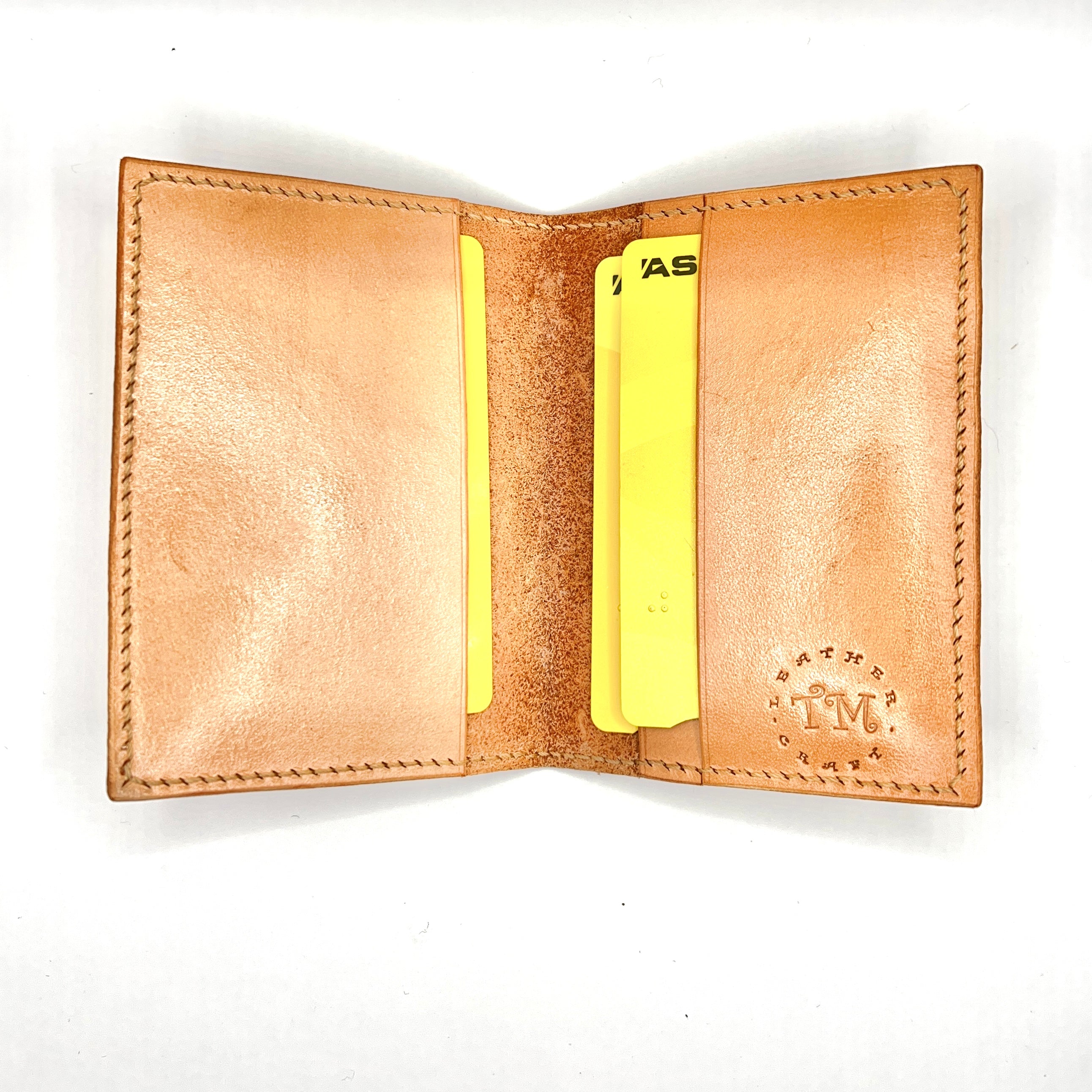 Carved Genuine Leather Card Holder 02