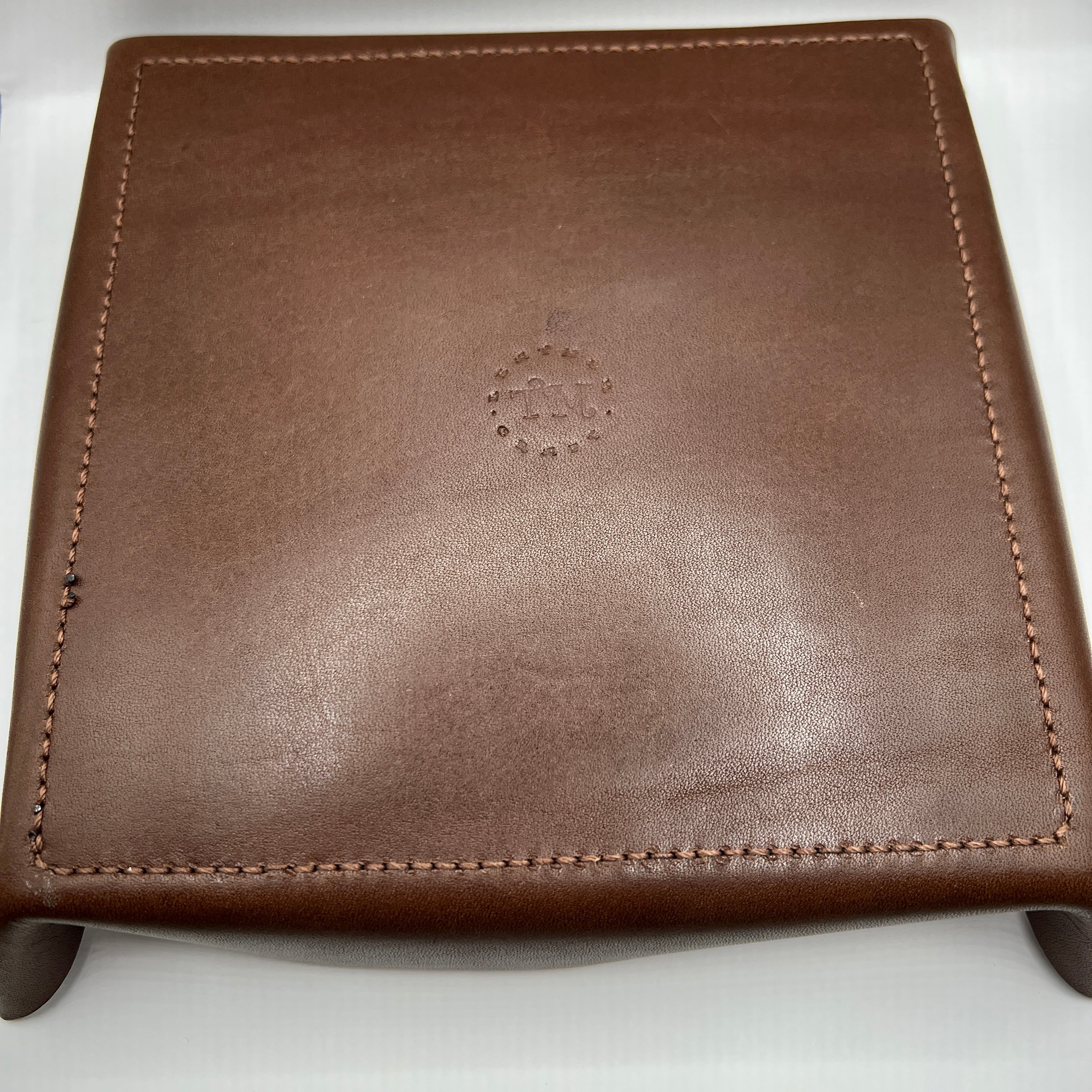 Carved Genuine Leather Tray