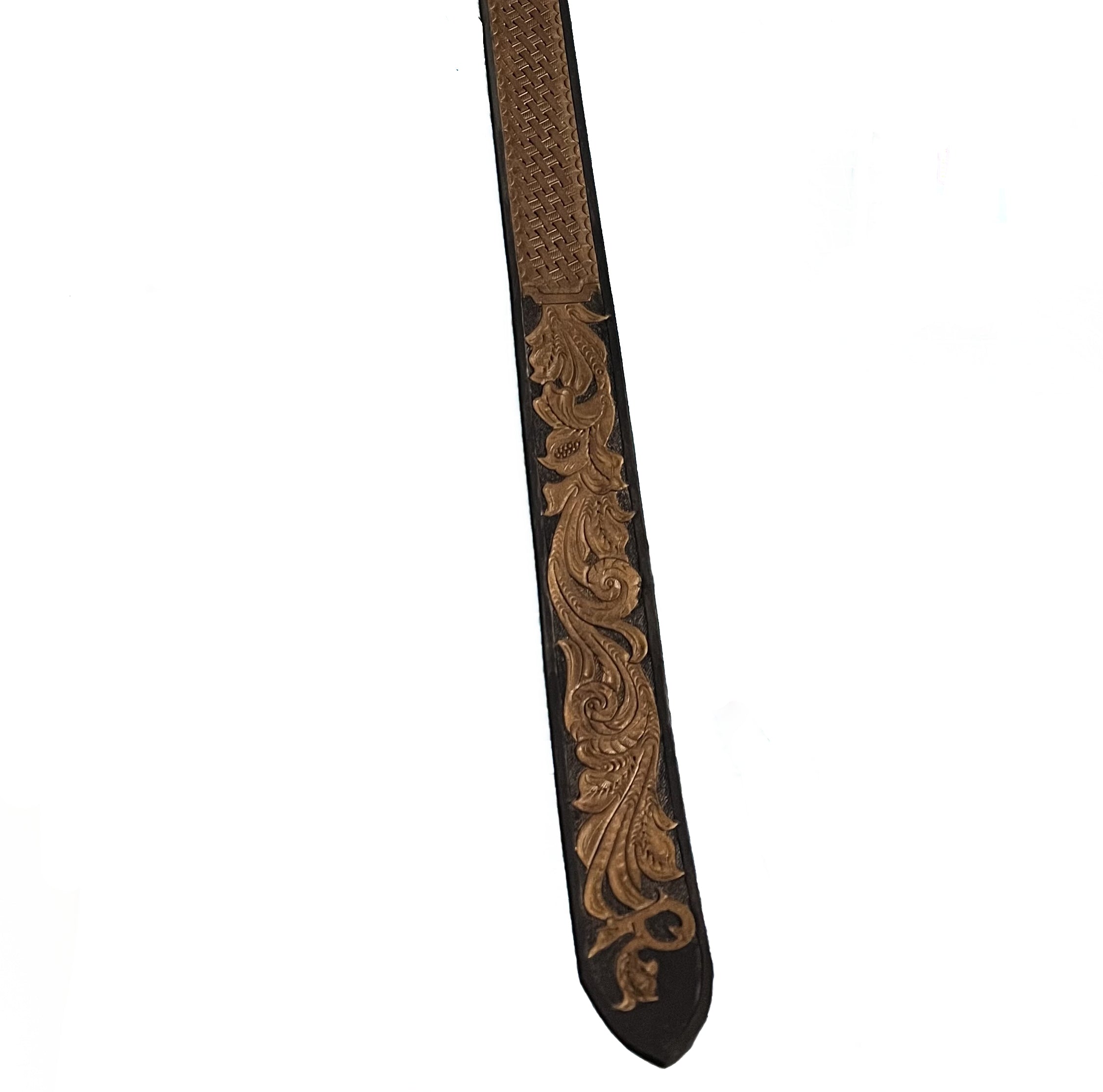 Carved Name Genuine Leather Belt 05