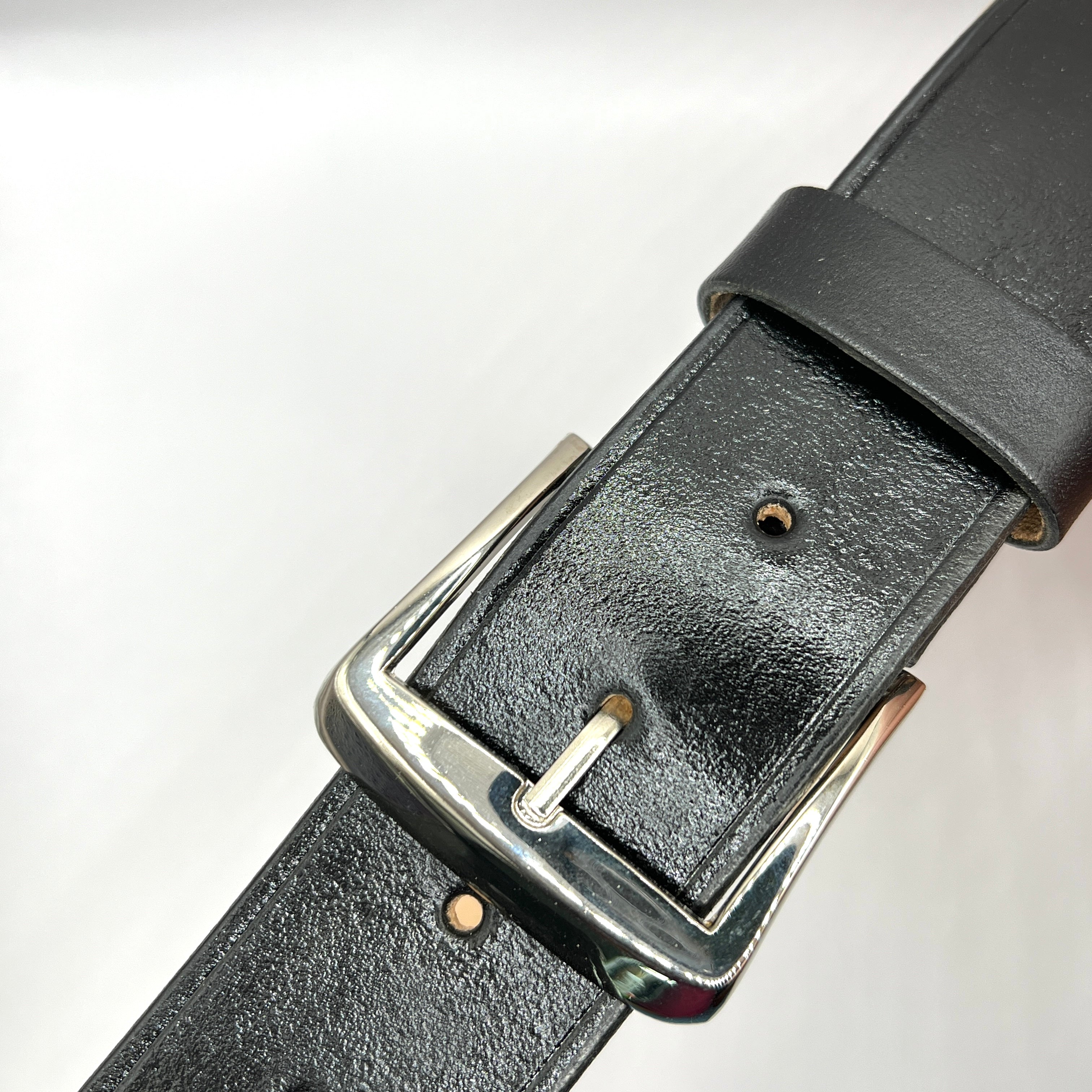 Minimalist Simple Handmade Carved Name Genuine Leather Belt 01