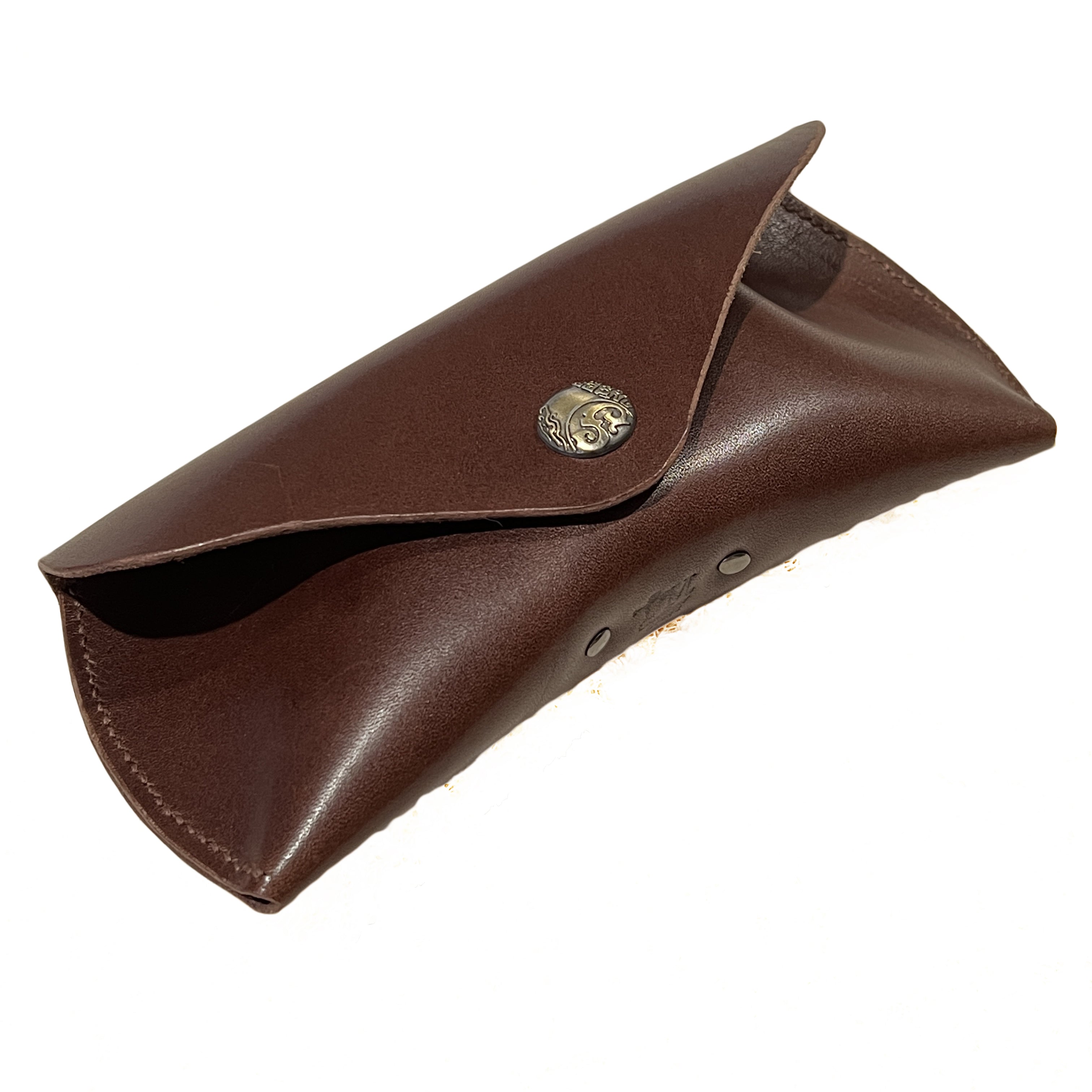 Minimalist Simple Genuine Leather Glasses Case