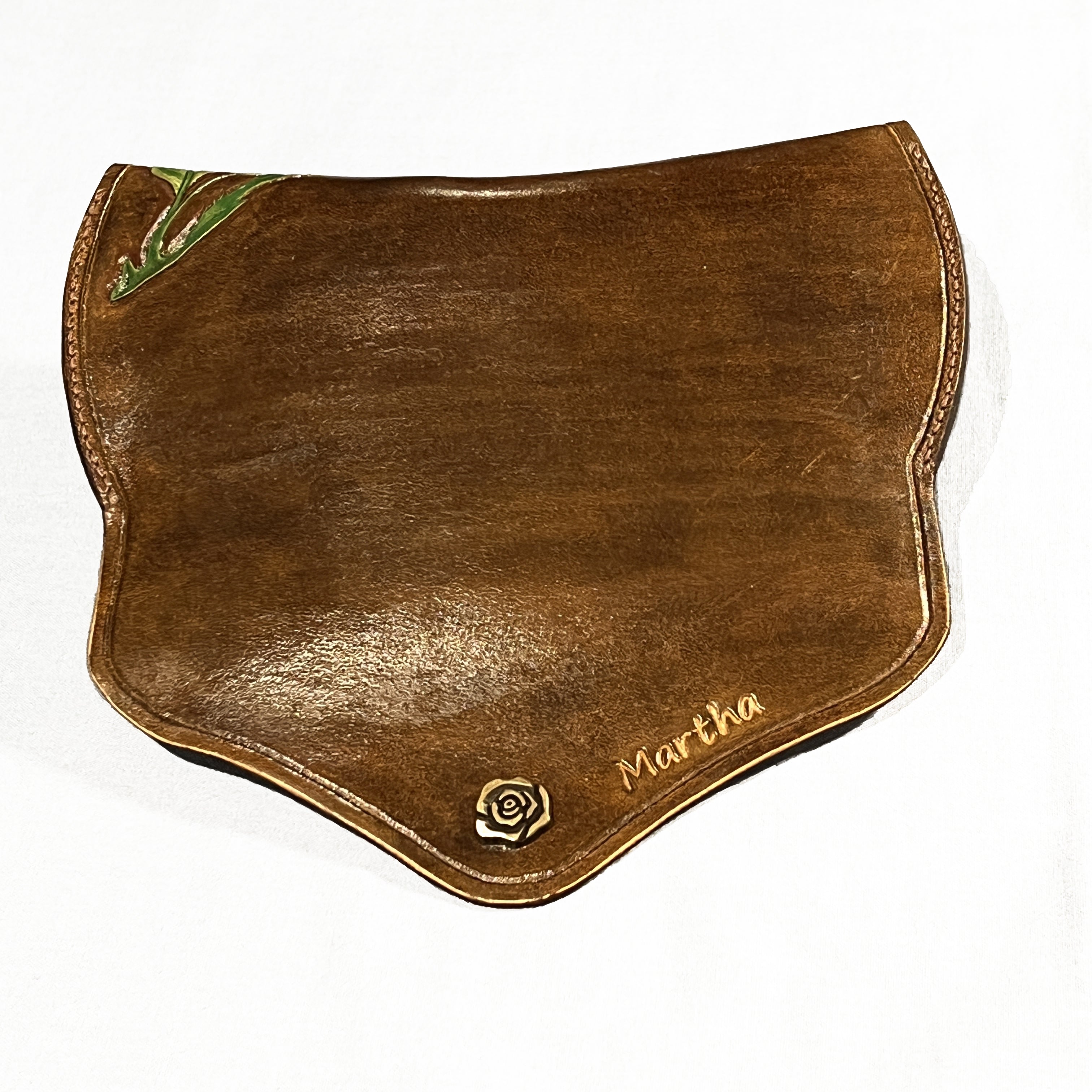 Carved Genuine Leather Glasses Case 03