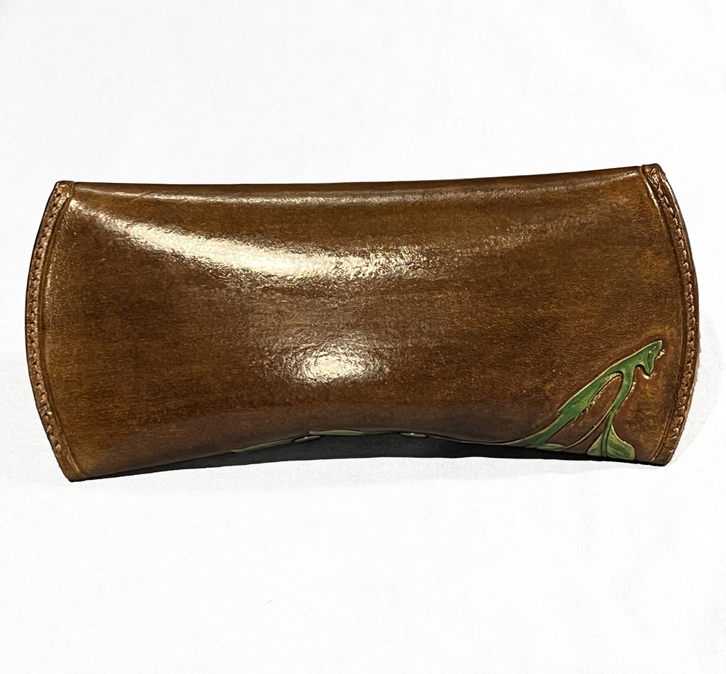 Carved Genuine Leather Glasses Case 03