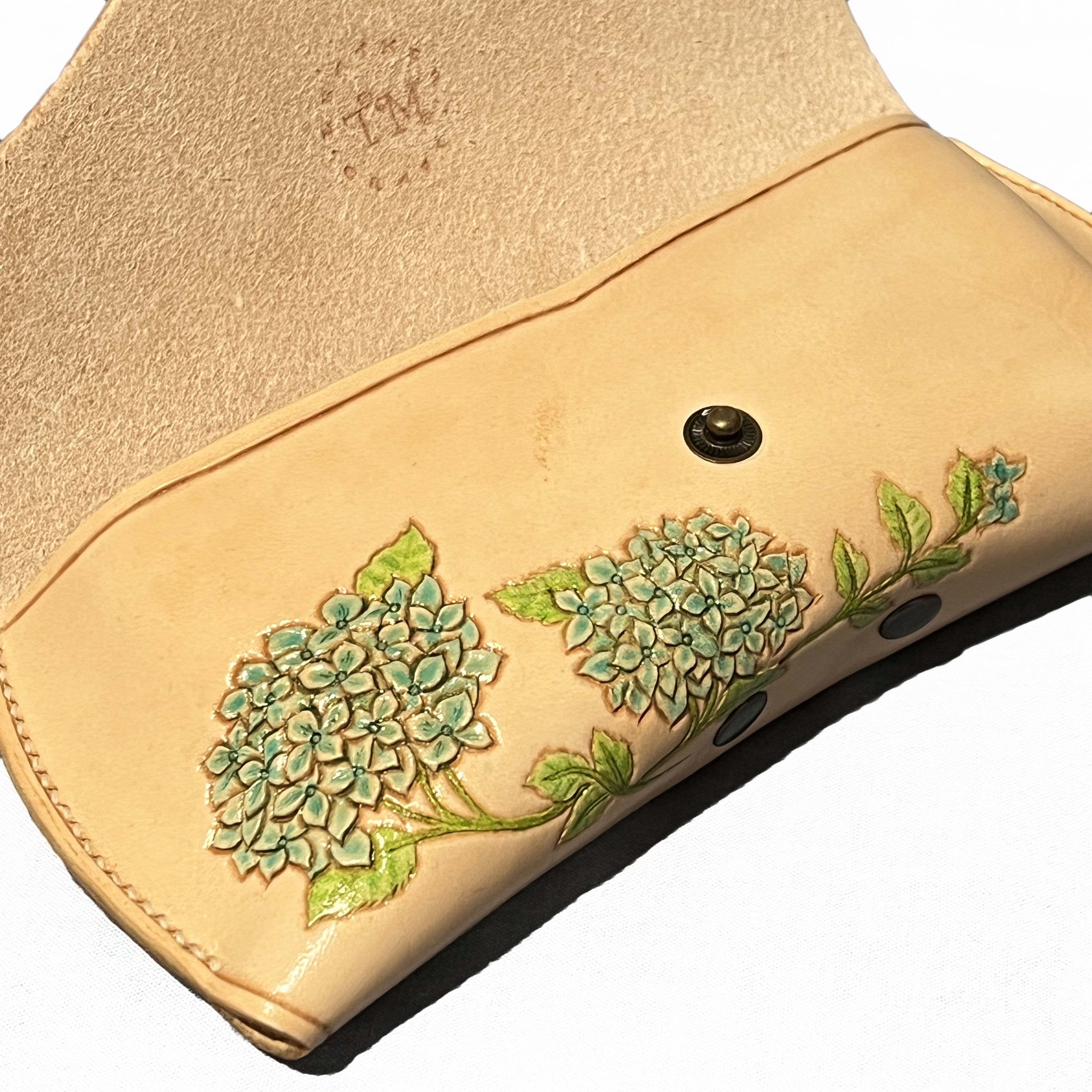 Carved Genuine Leather Glasses Case 03